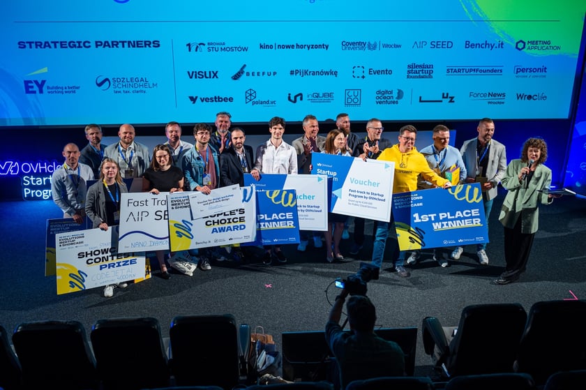 Uczestnicy konkursu startupowego Evolutions: Meetup & Showcase.